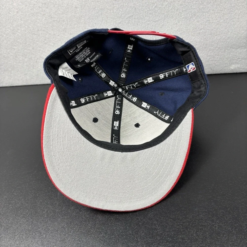New Era Washington‎ Wizards SnapBack Hat 9Fifty Snapback Blue Red Youth Size NBA